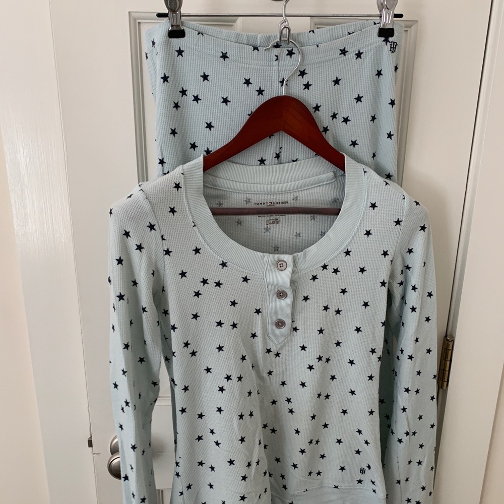 Tommy Hilfiger Waffle-weave Star Pajamas